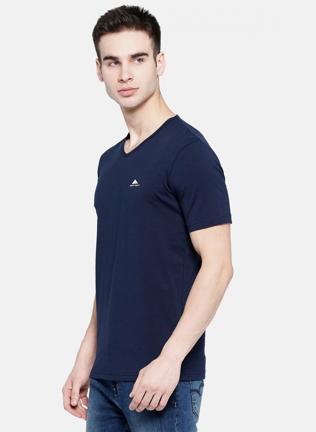 Mens NAvy Blue Plain T-Shirt