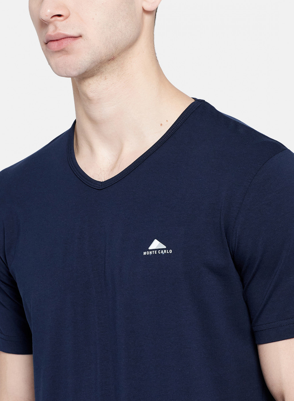 Mens NAvy Blue Plain T-Shirt