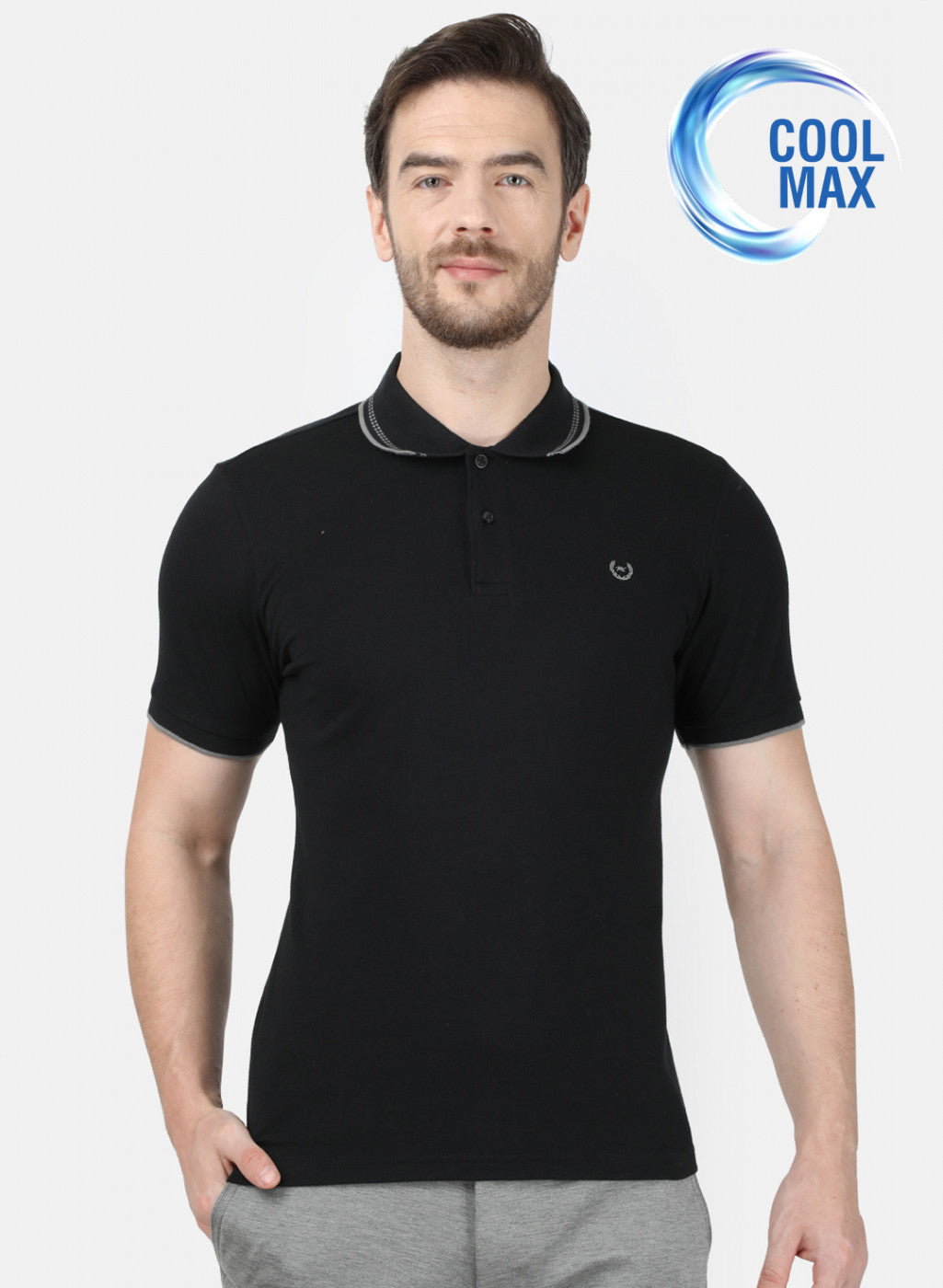 Mens Black Plain T-Shirt