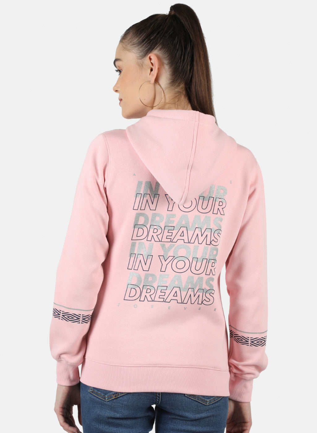 Women Pink Solid Sweatshirt