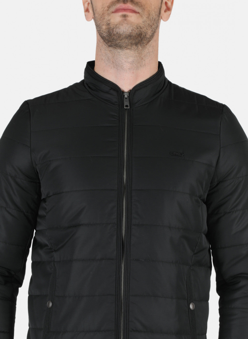 Men Black Solid Jacket