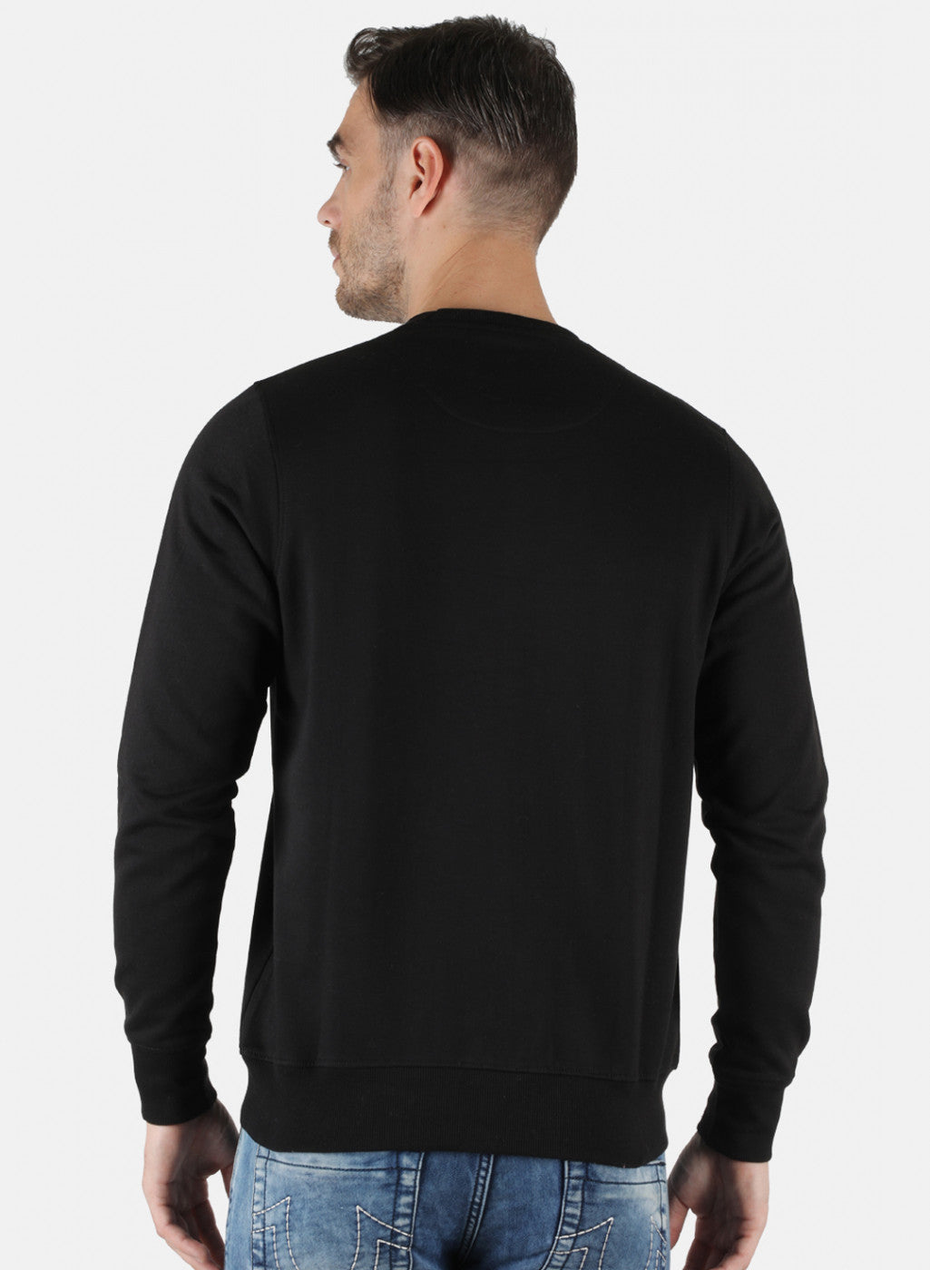 Men Black Printed Sweatshirt