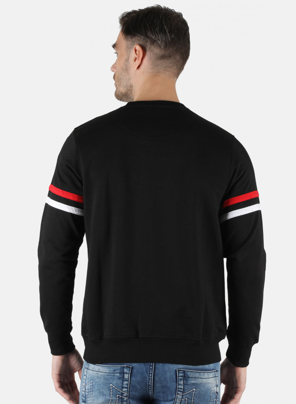 Men Black Printed Sweatshirt