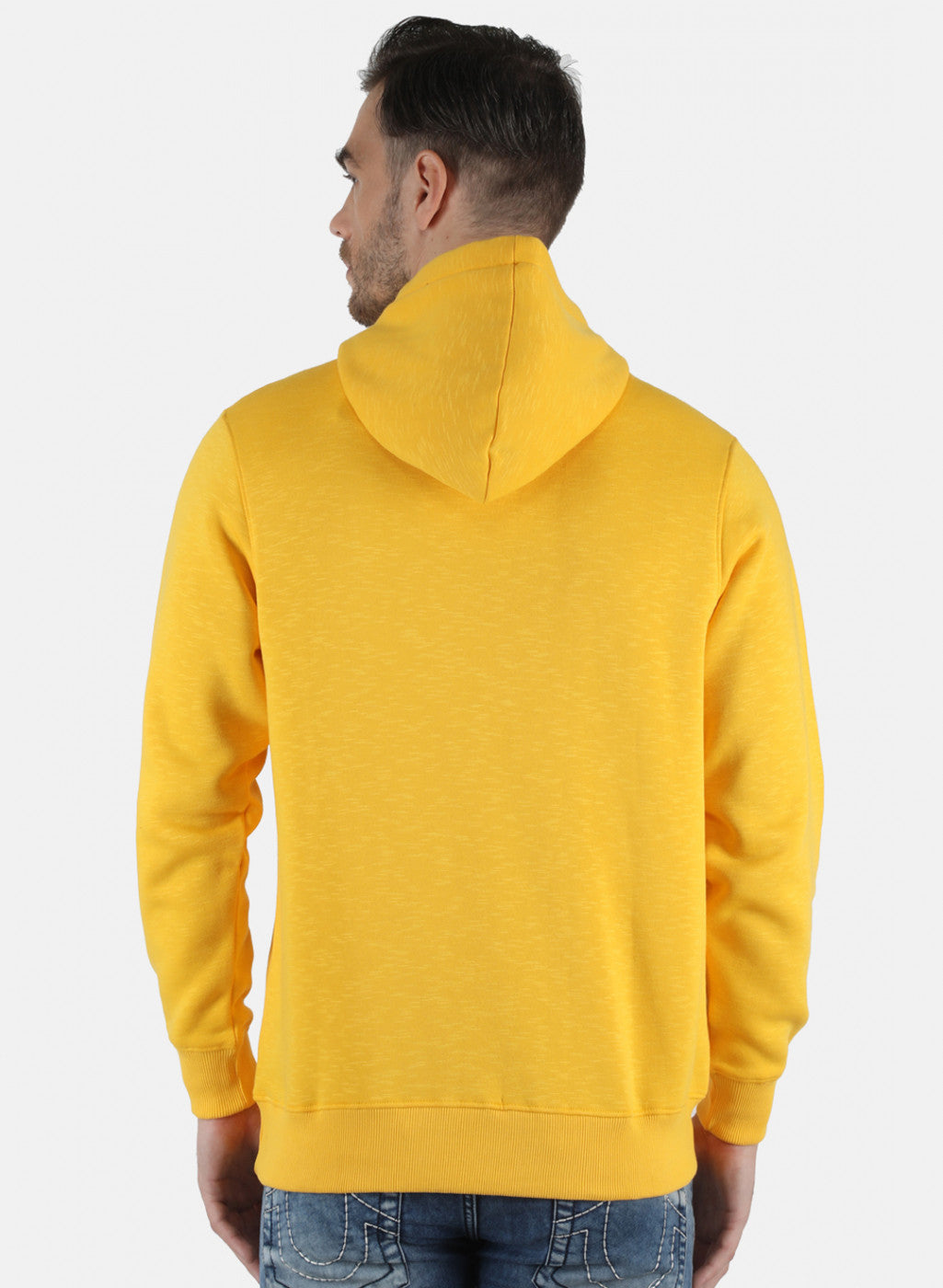 Men Yellow Printed Sweatshirt