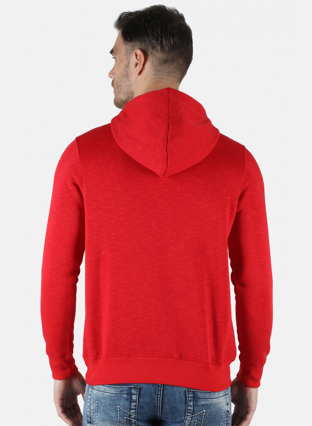 Men Red Printed Sweatshirt