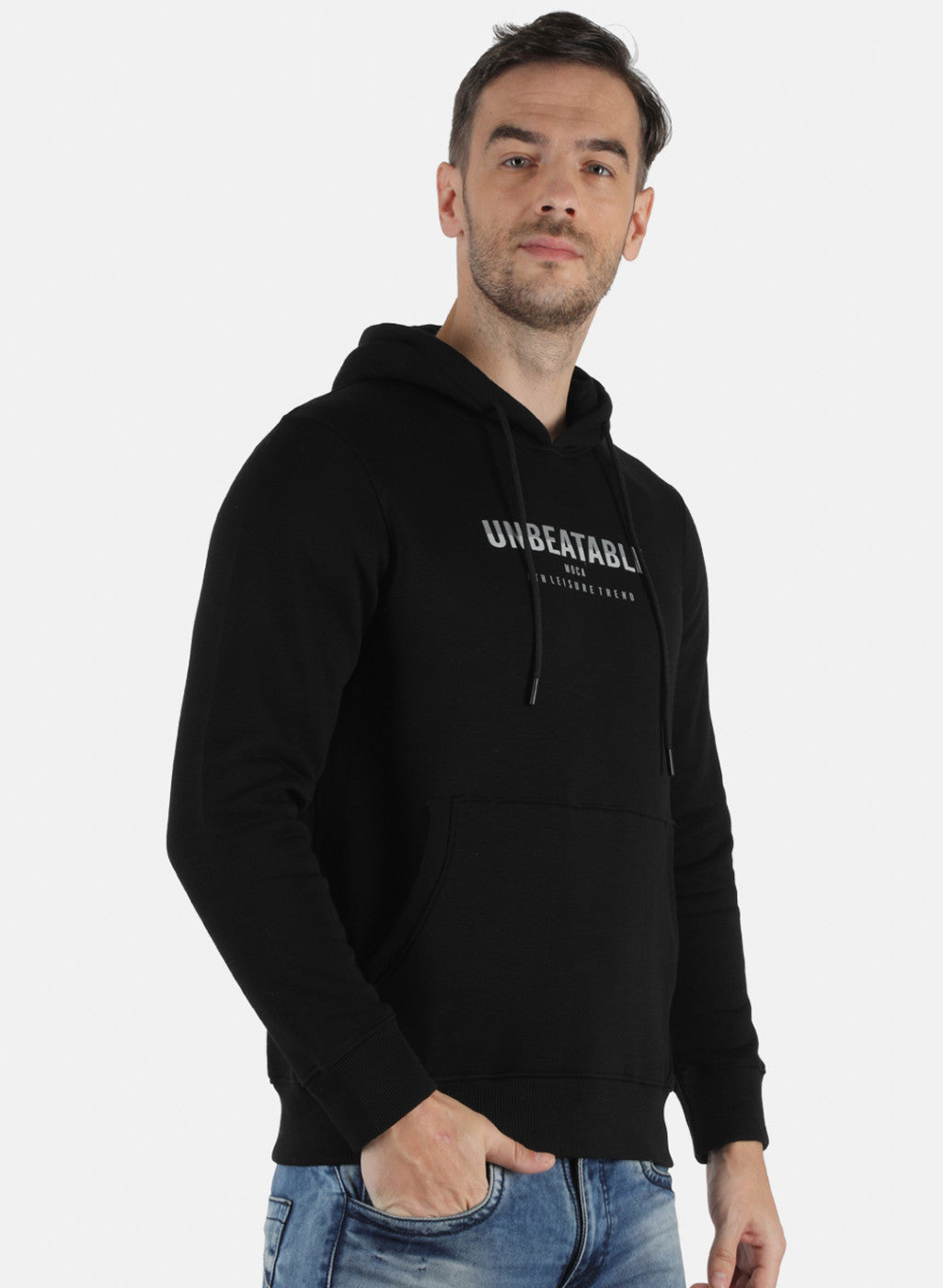 Men Black Printed Sweatshirt