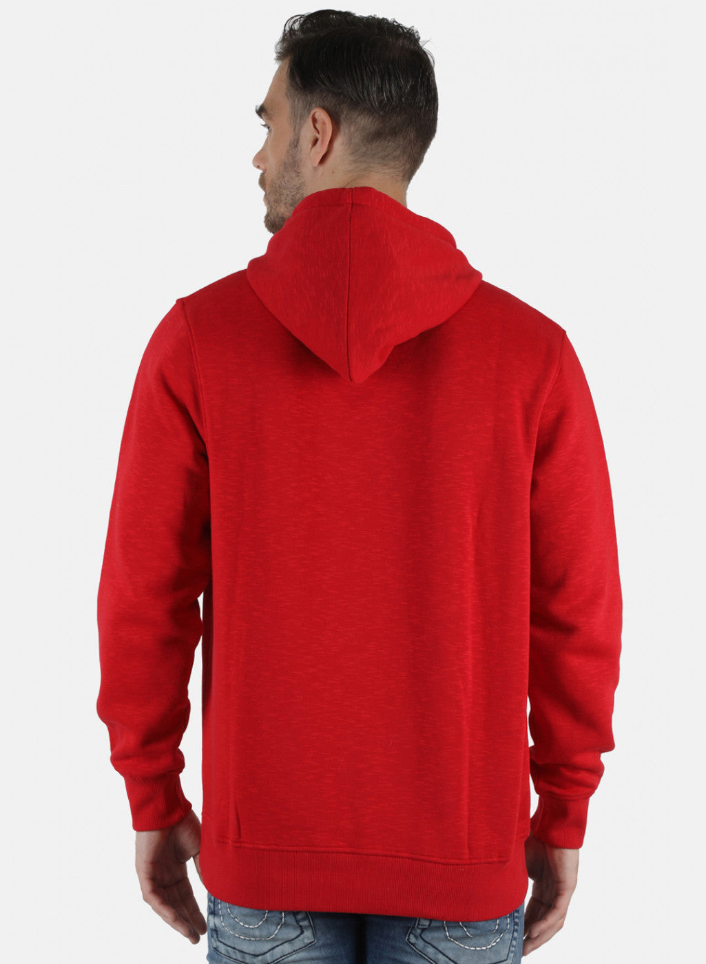 Men Red Printed Sweatshirt