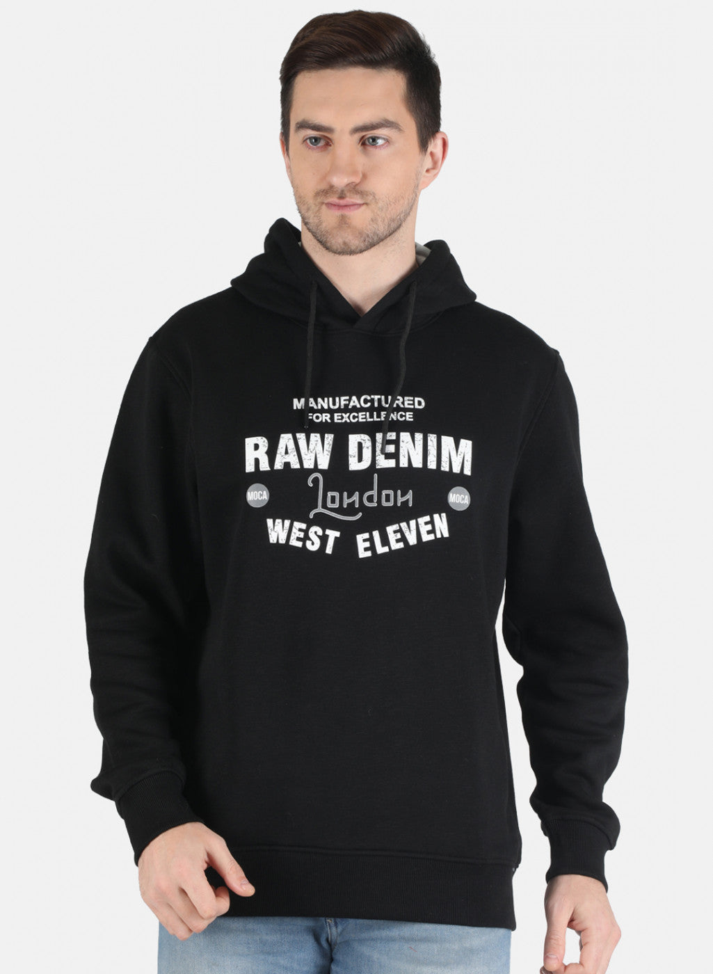 Men Black Printed Sweatshirt