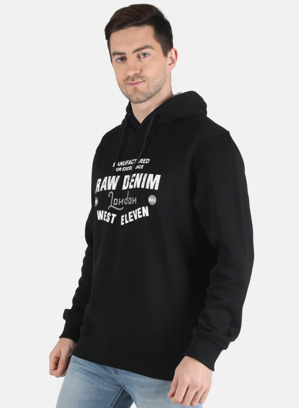 Men Black Printed Sweatshirt