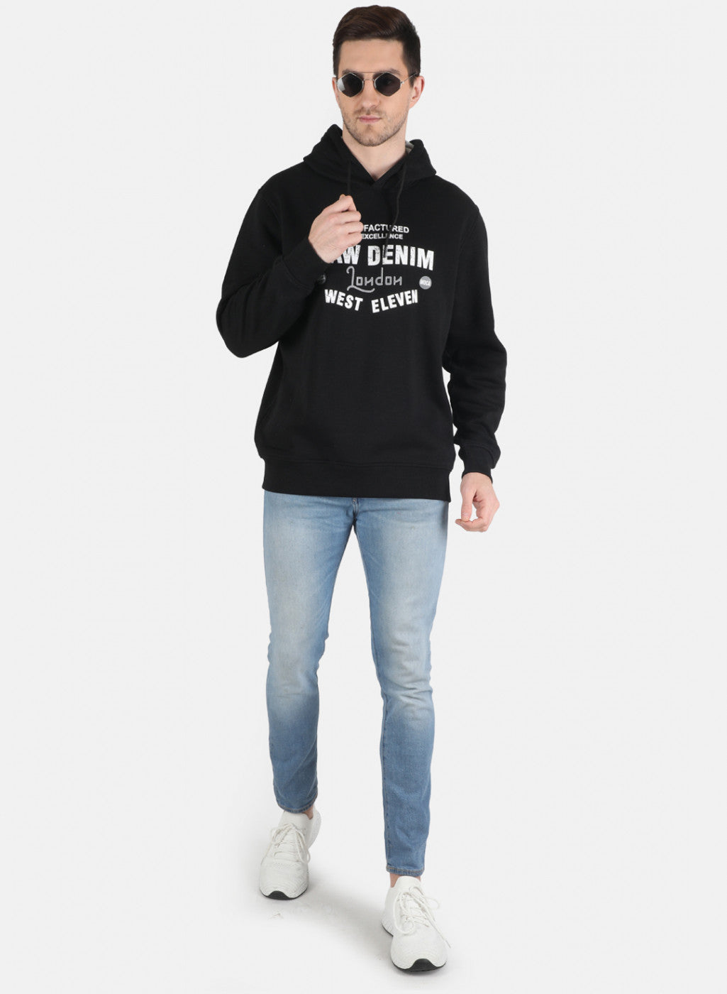 Men Black Printed Sweatshirt