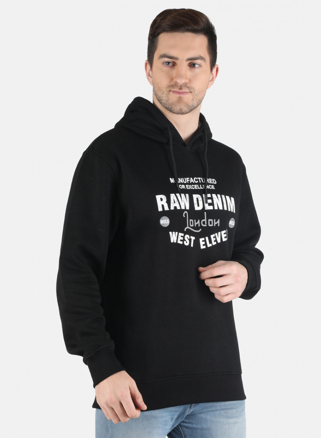 Men Black Printed Sweatshirt