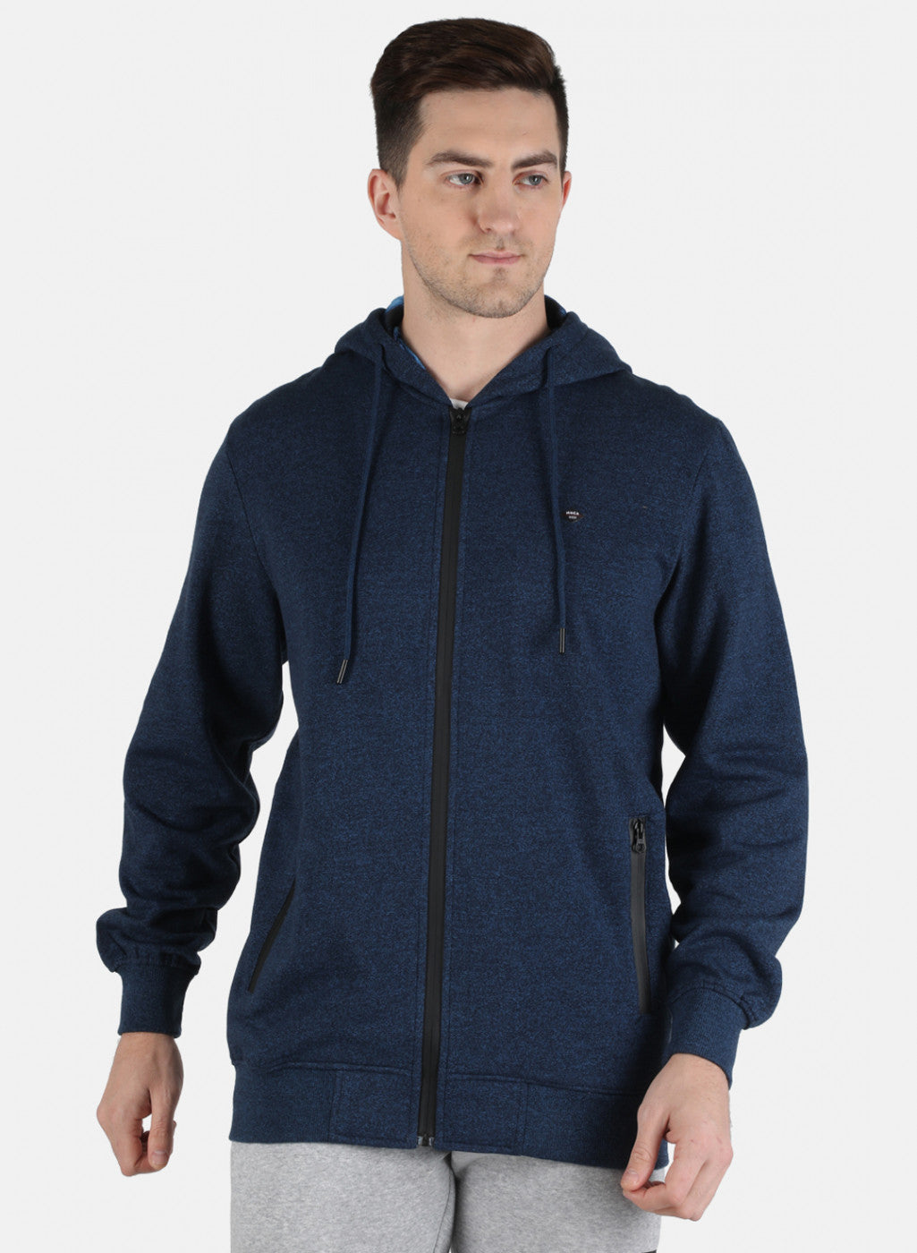 Men Blue Solid Sweatshirt