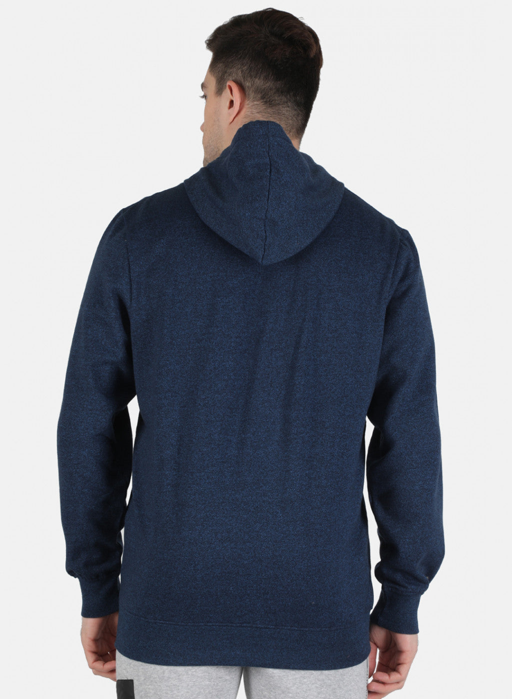 Men Blue Solid Sweatshirt