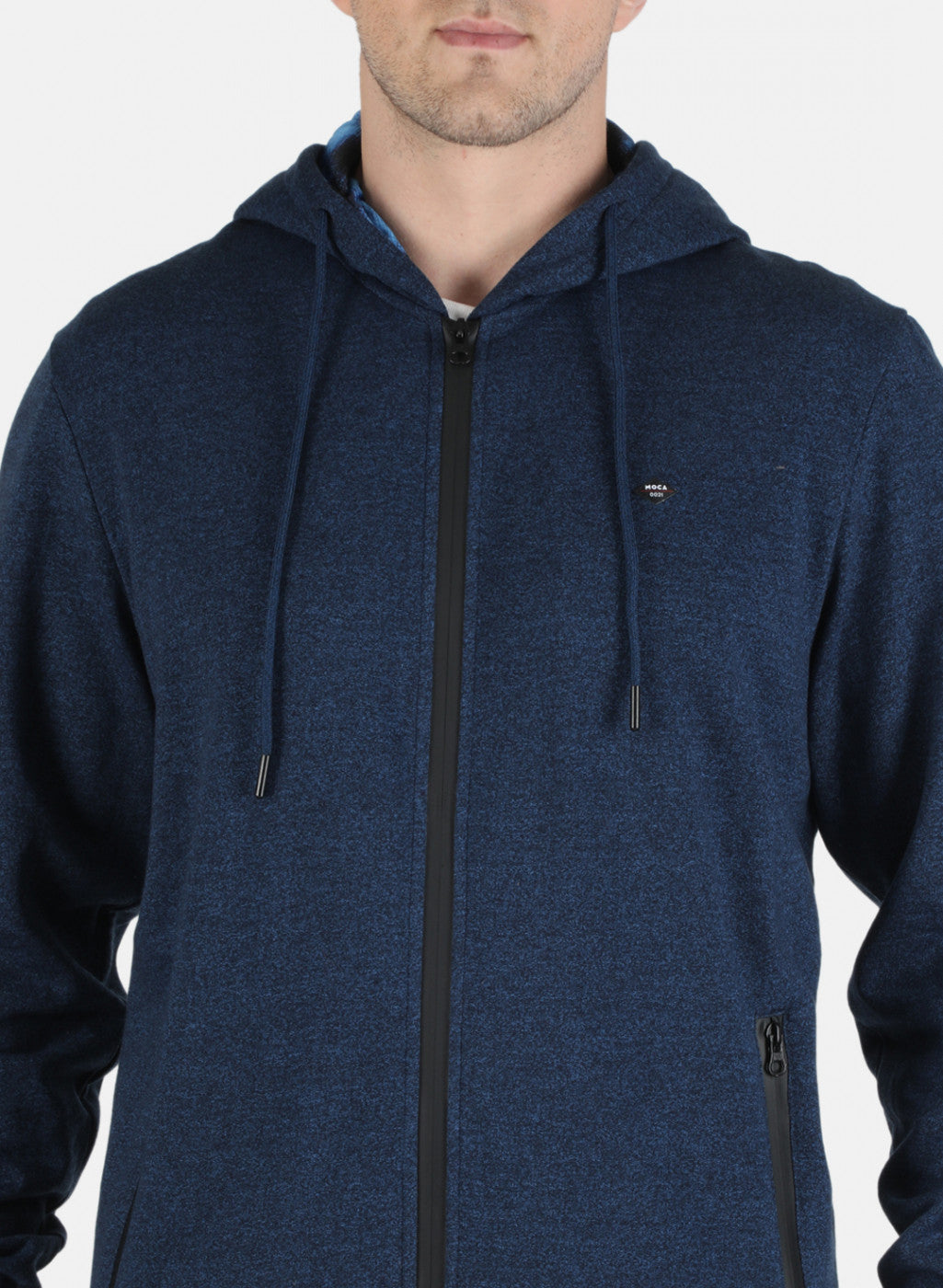 Men Blue Solid Sweatshirt