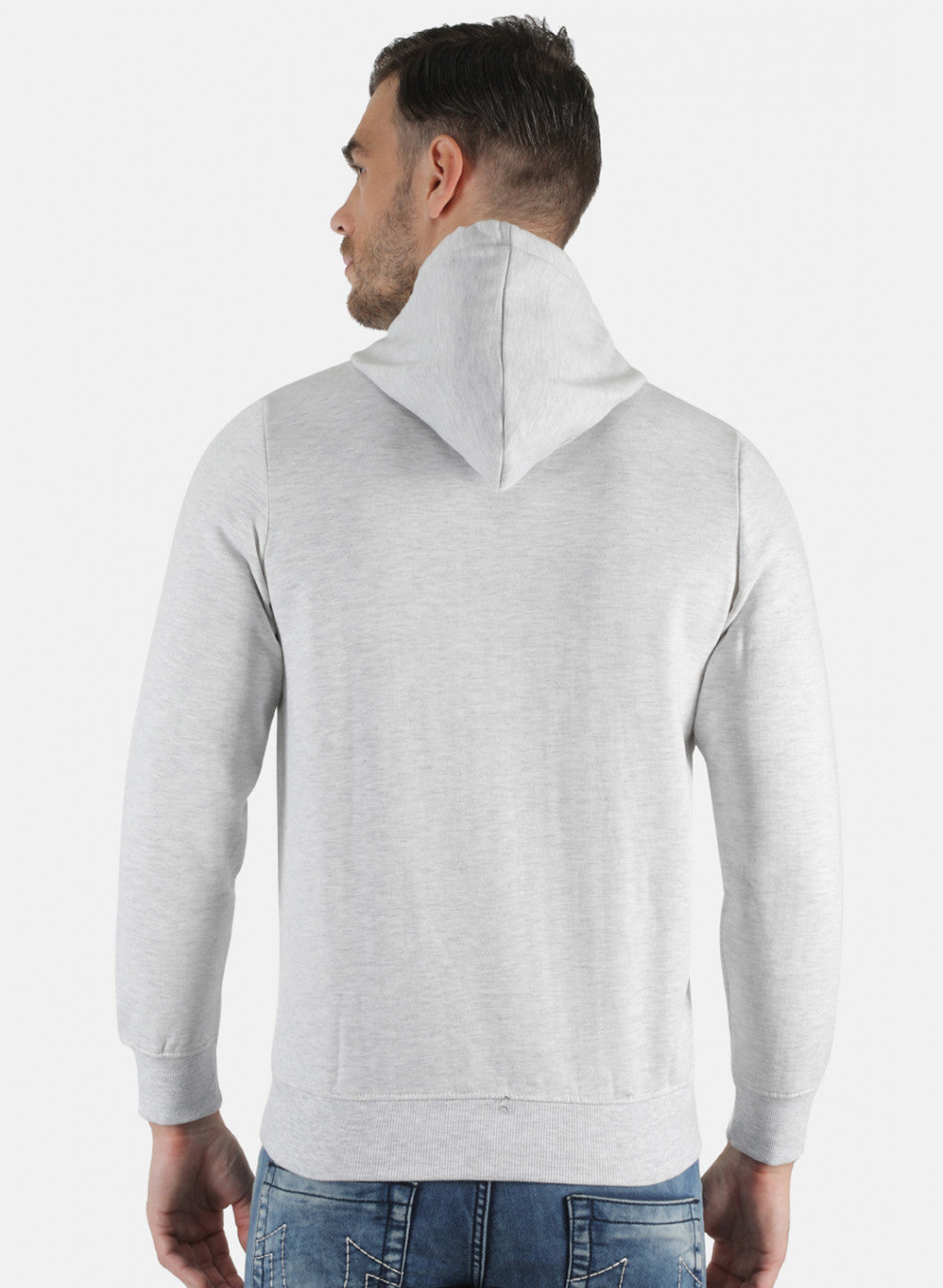 Men Grey Solid Sweatshirt