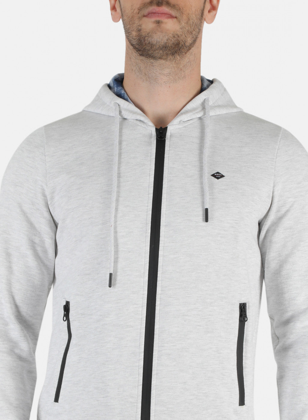 Men Grey Solid Sweatshirt