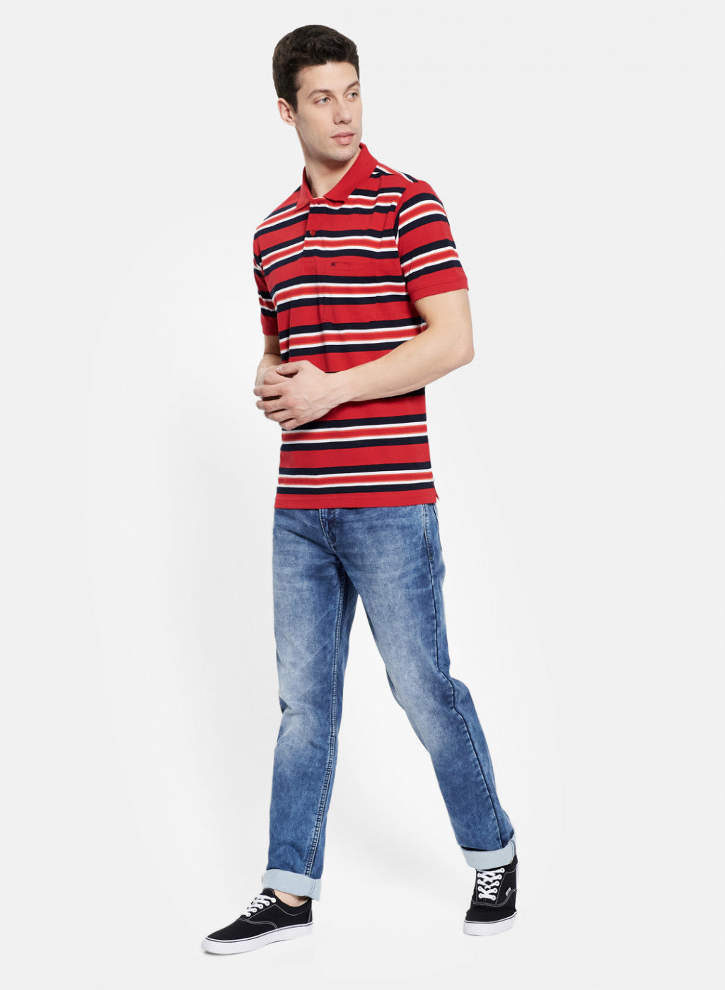 Mens Red Stripe T-Shirt