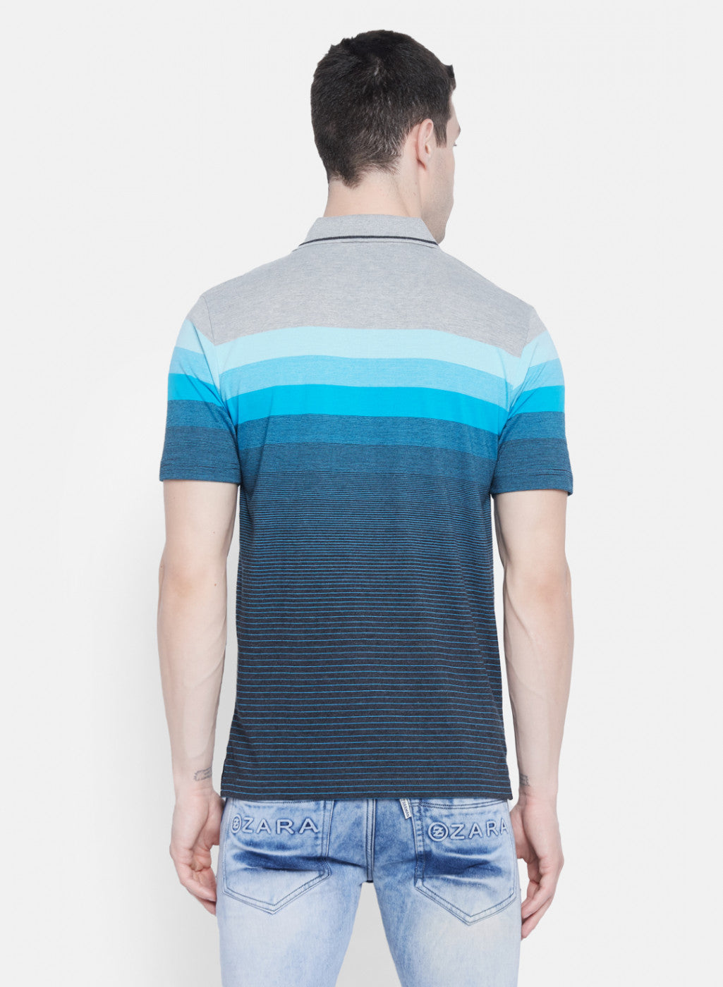 Mens Blue Stripe T-Shirt