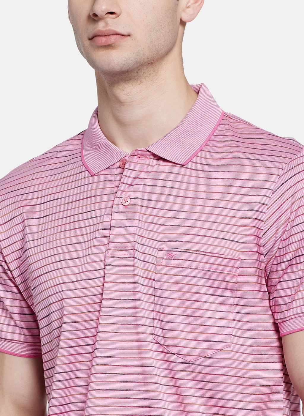 Mens Pink Stripe T-Shirt