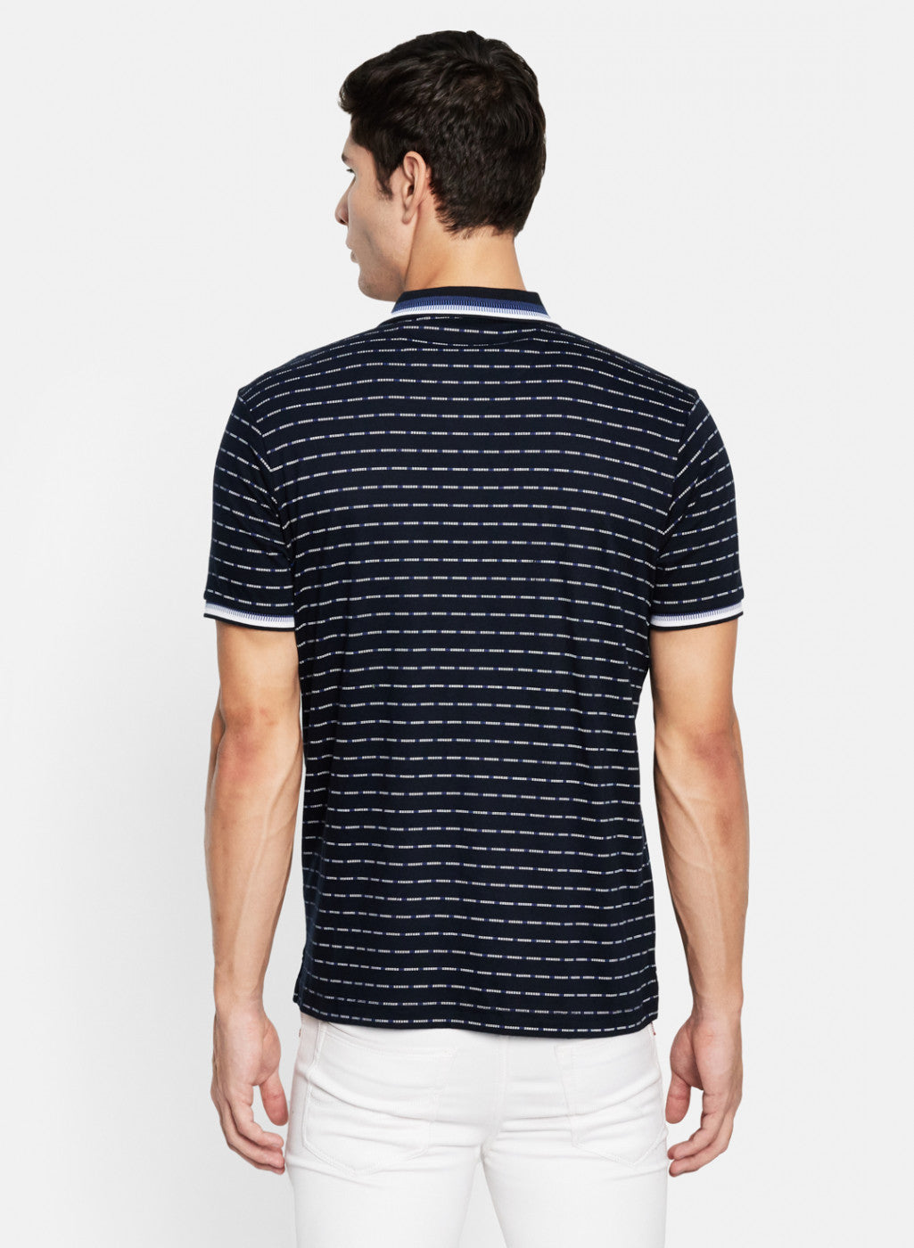 Men NAvy Blue Printed T-Shirt