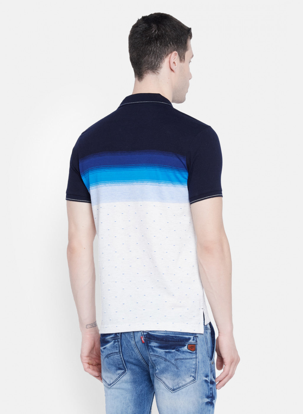 Mens Blue Stripe T-Shirt