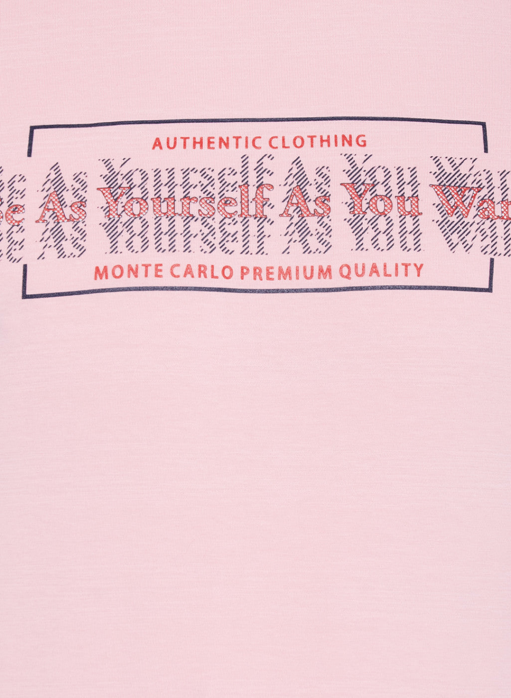 Mens Pink Printed T-Shirt