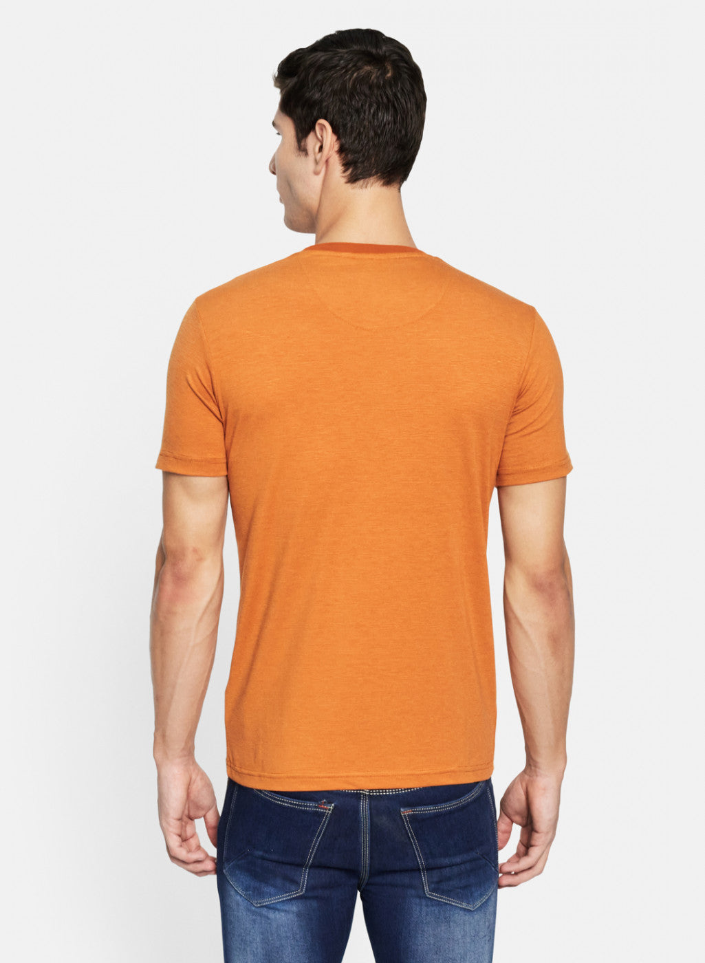 Men Orange Printed T-Shirt