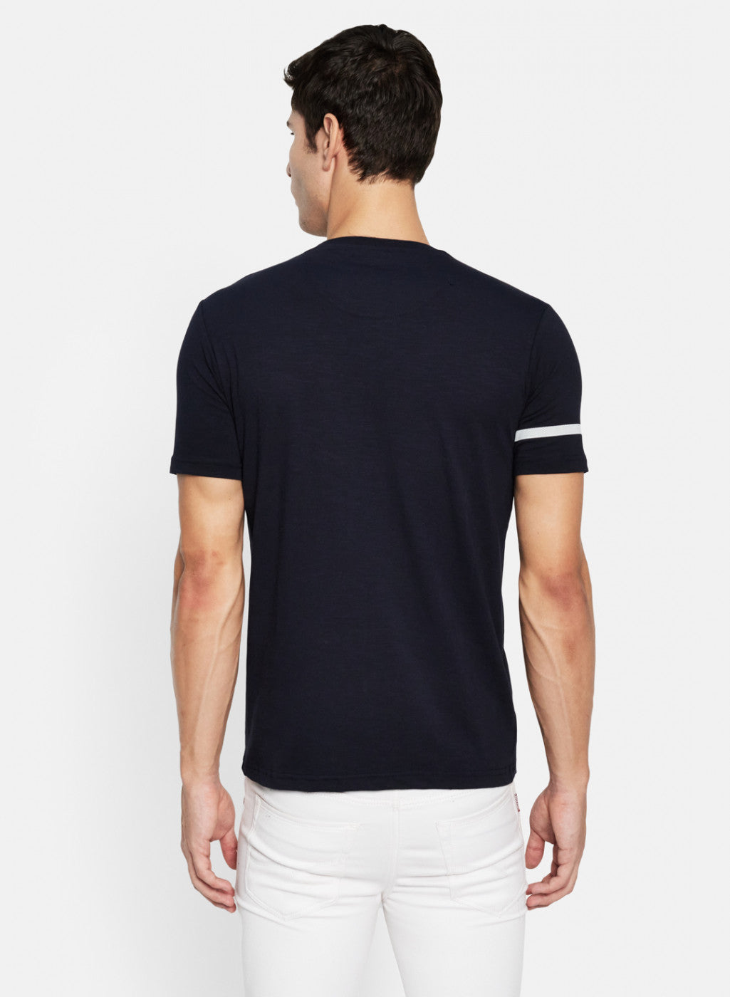 Men NAvy Blue Printed T-Shirt