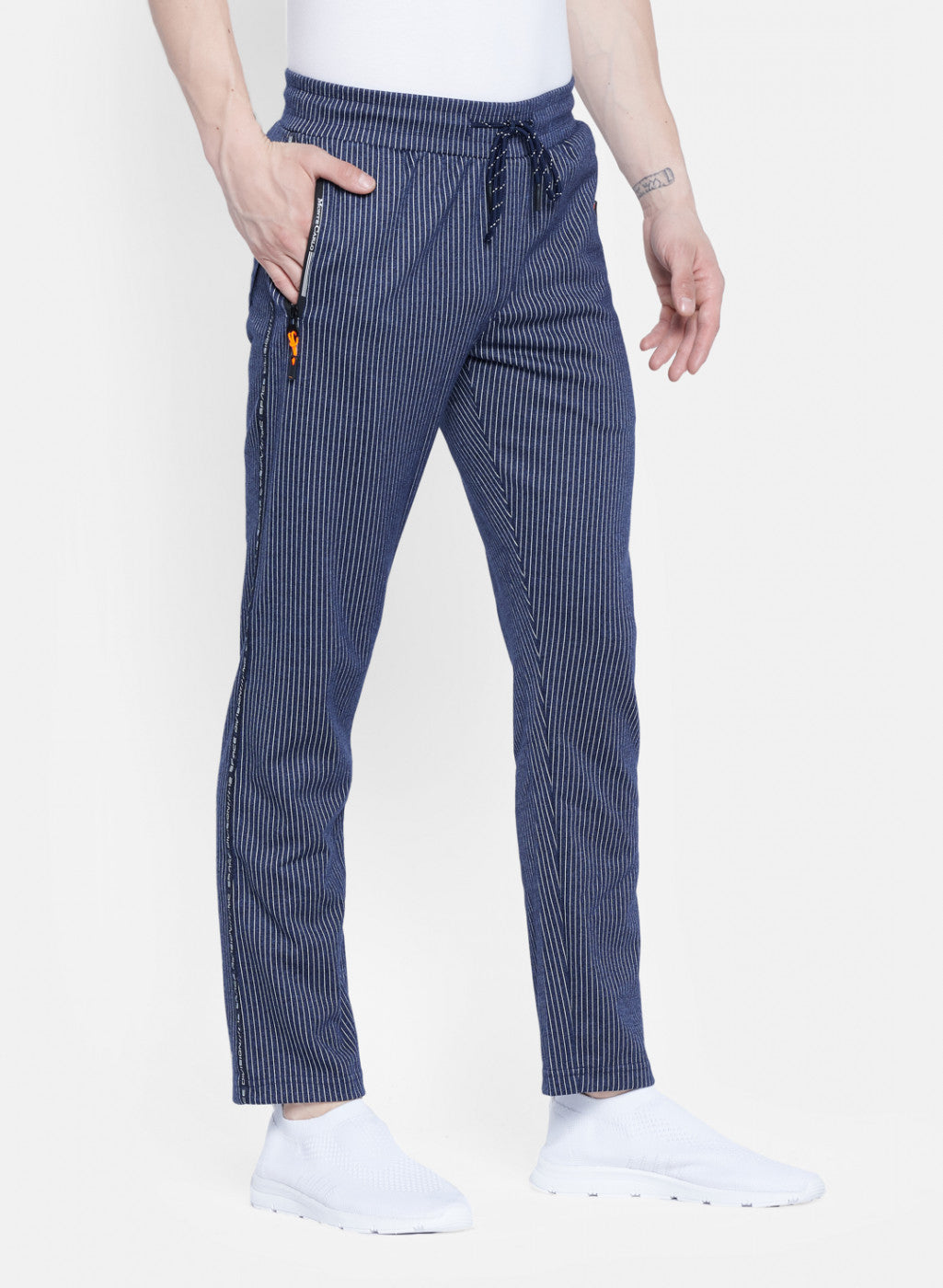 Mens Blue Stripe Lower