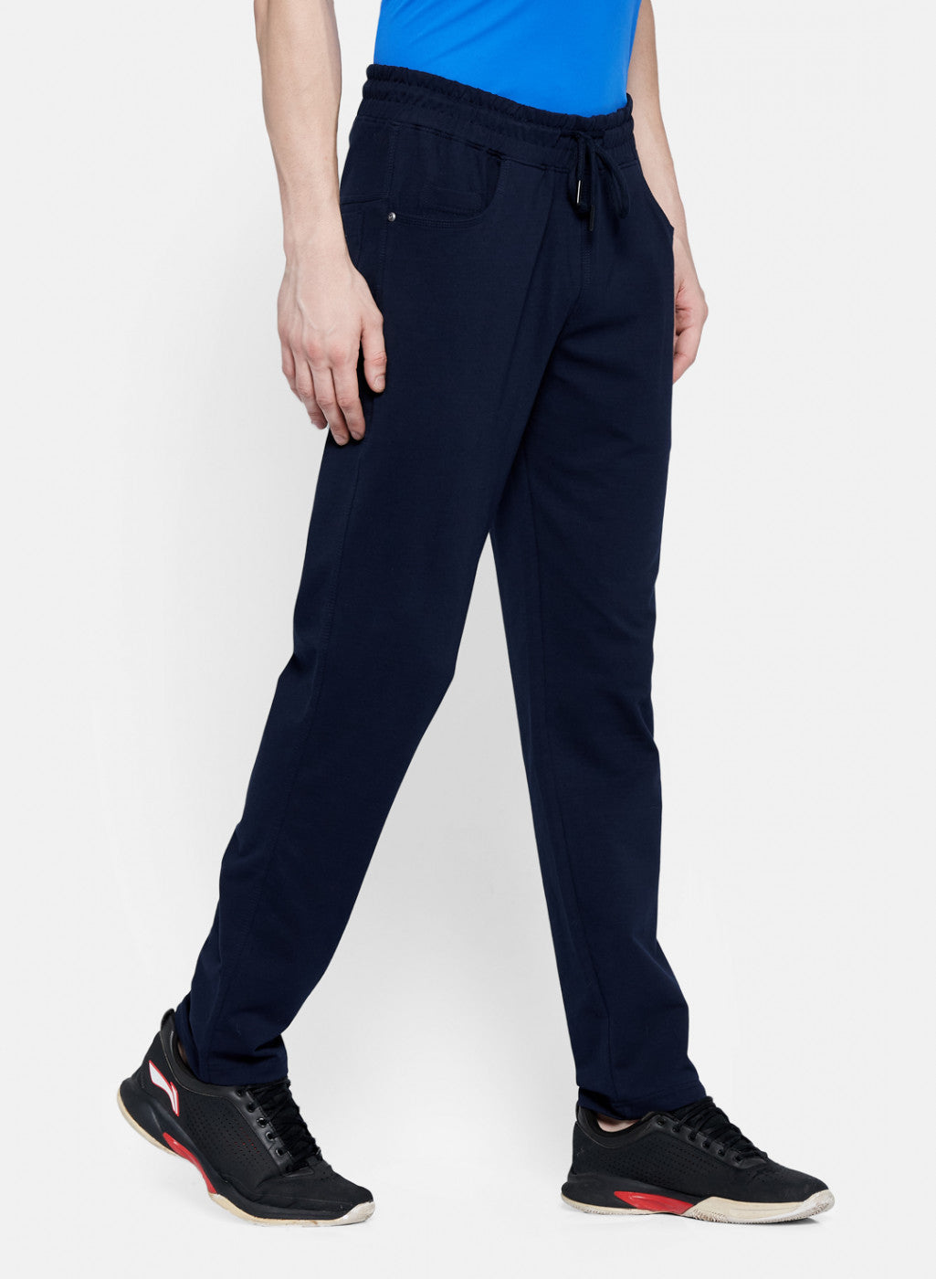 Mens Navy Blue Smart Fit Lower