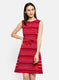 Womens Red Stripe Dress