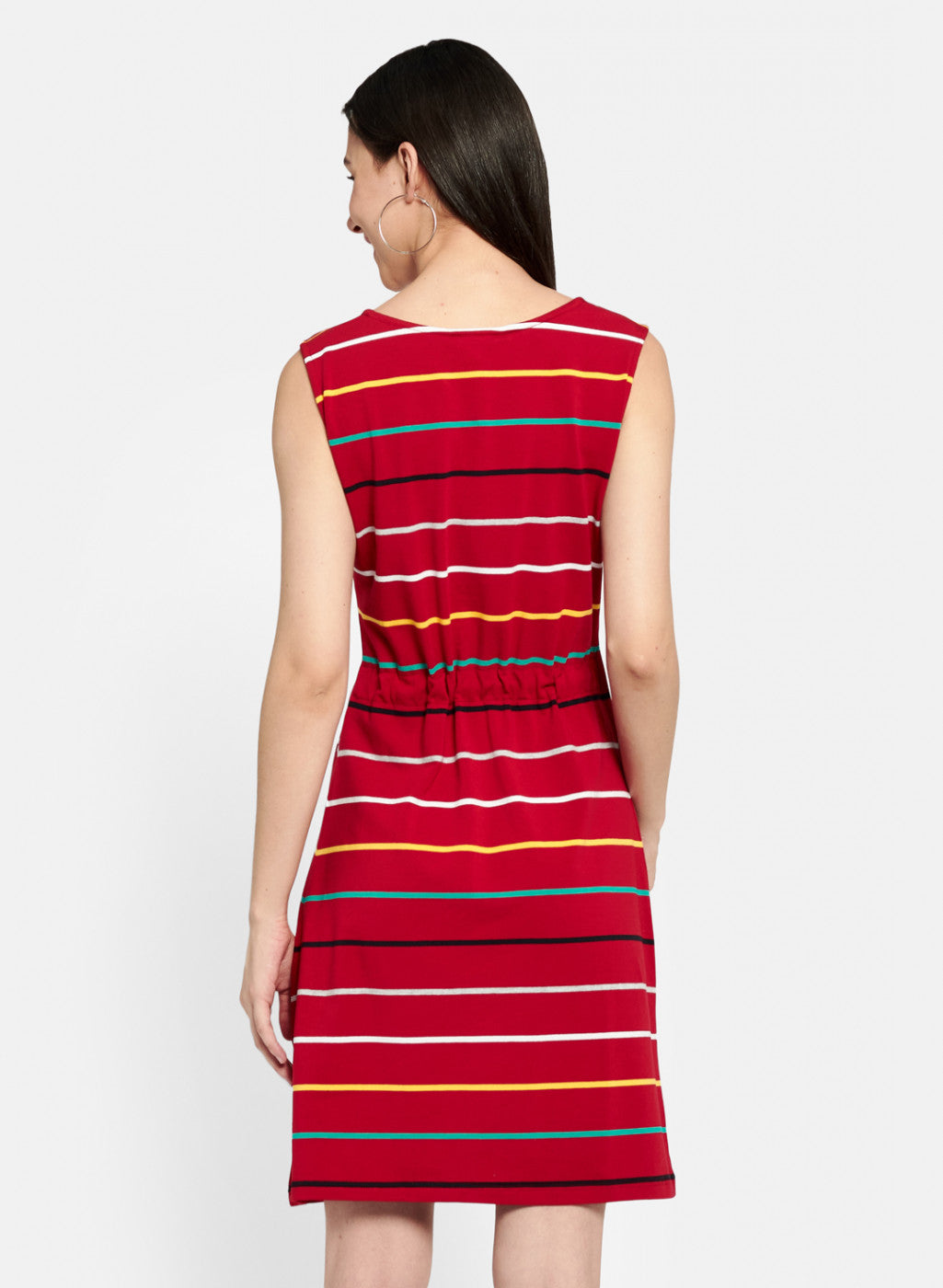 Womens Red Stripe Dress