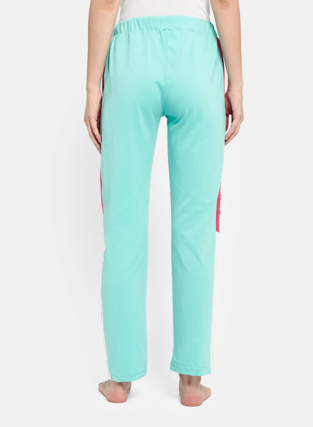 Womens Blue & Pink Regular Fit Lower