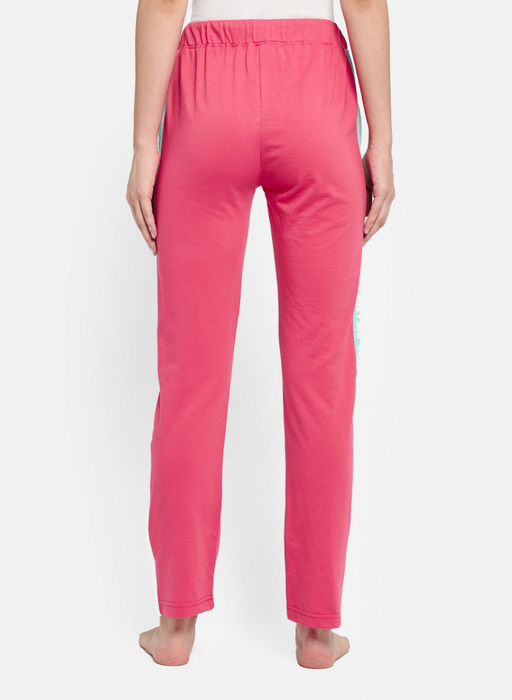 Womens Pink & Blue Regular Fit Lower