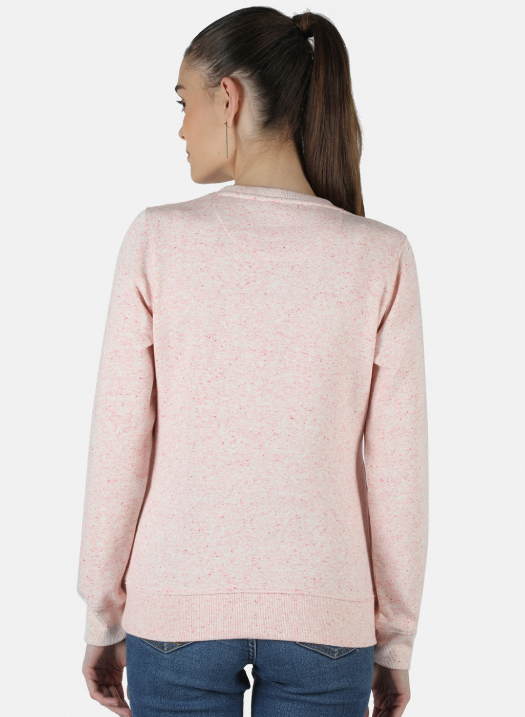 Women Pink Printed Sweatshirt