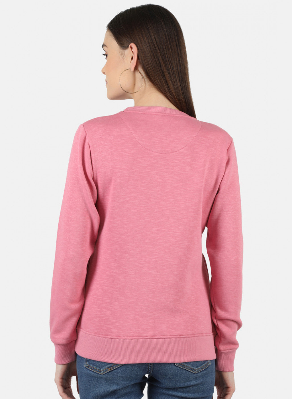 Women Pink Printed Sweatshirt