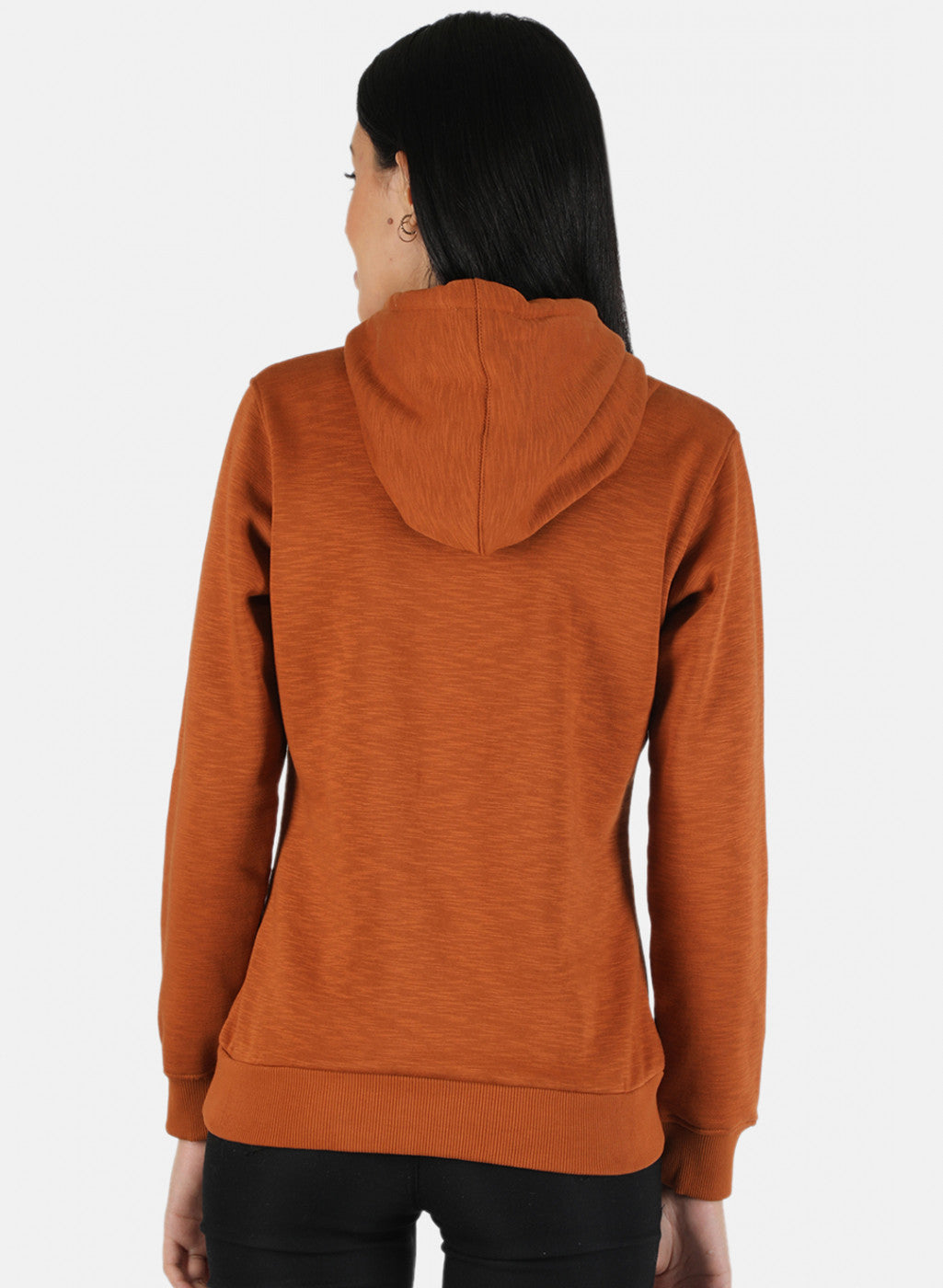 Women Brown Printed Sweatshirt