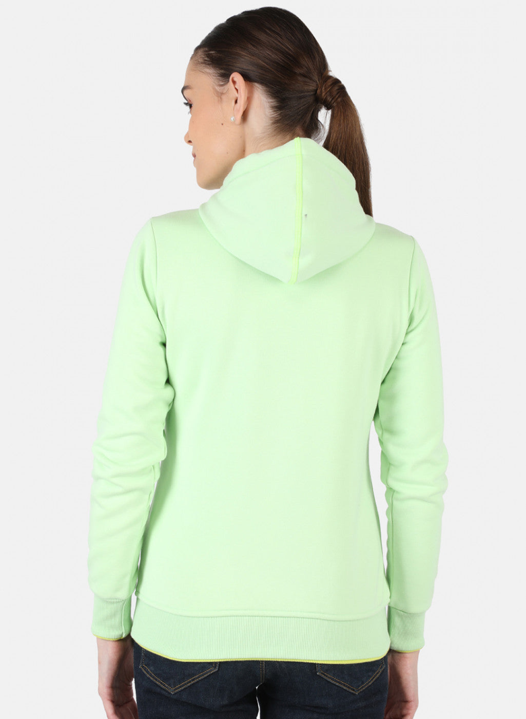 Women Green Printed Sweatshirt