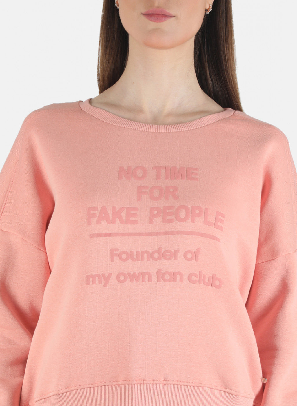 Women Pink Printed Sweatshirt