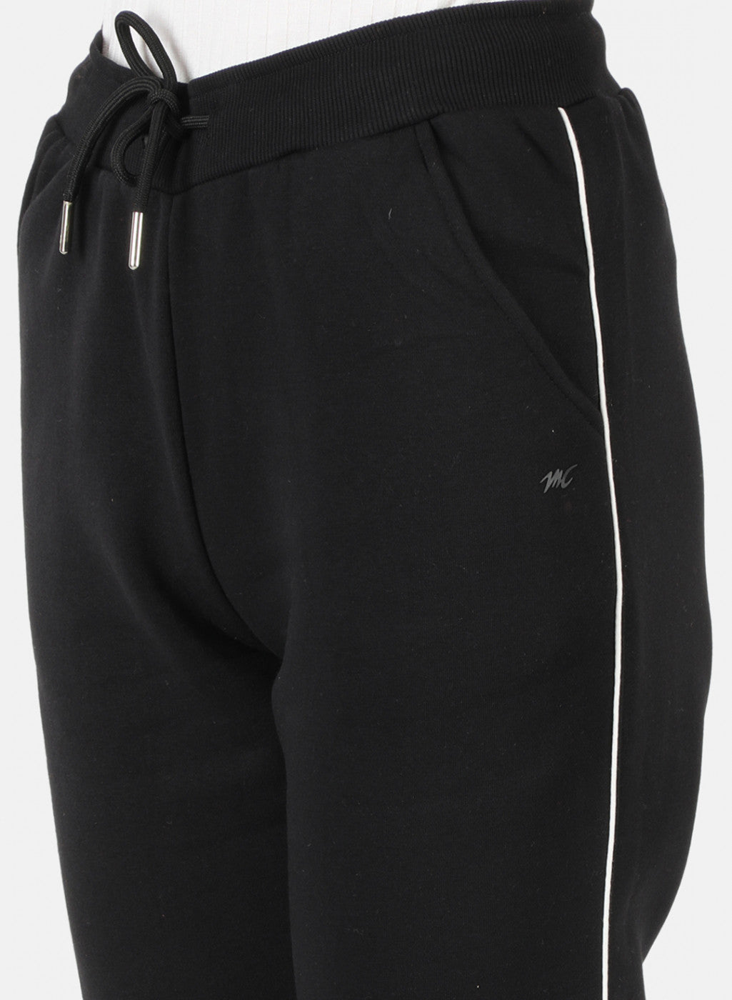 Women Black Solid Tracksuit