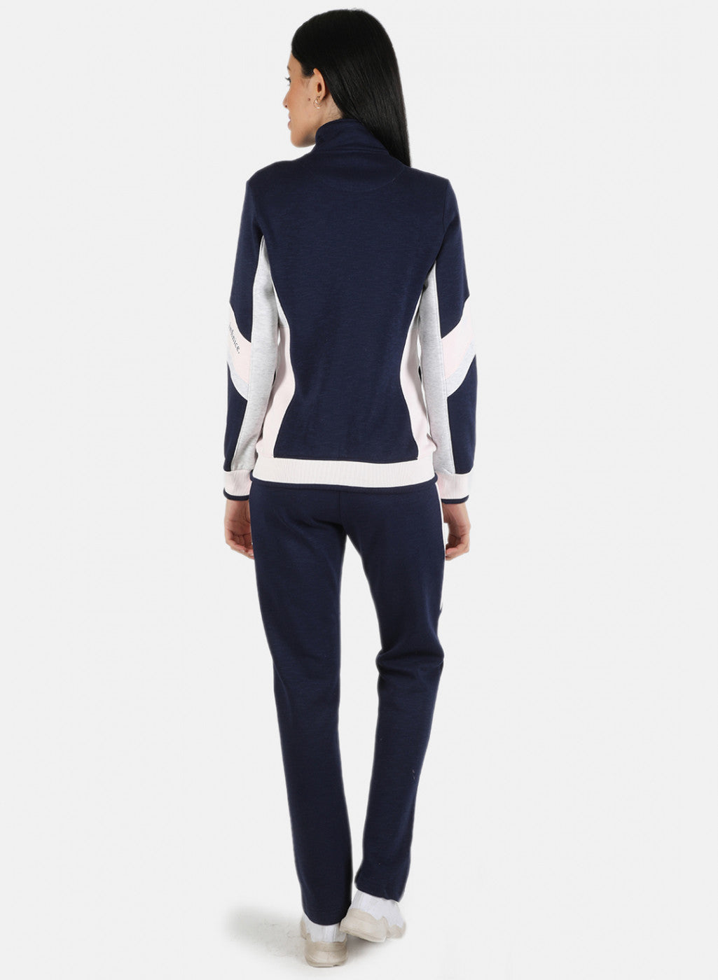 Women Blue Solid Tracksuit