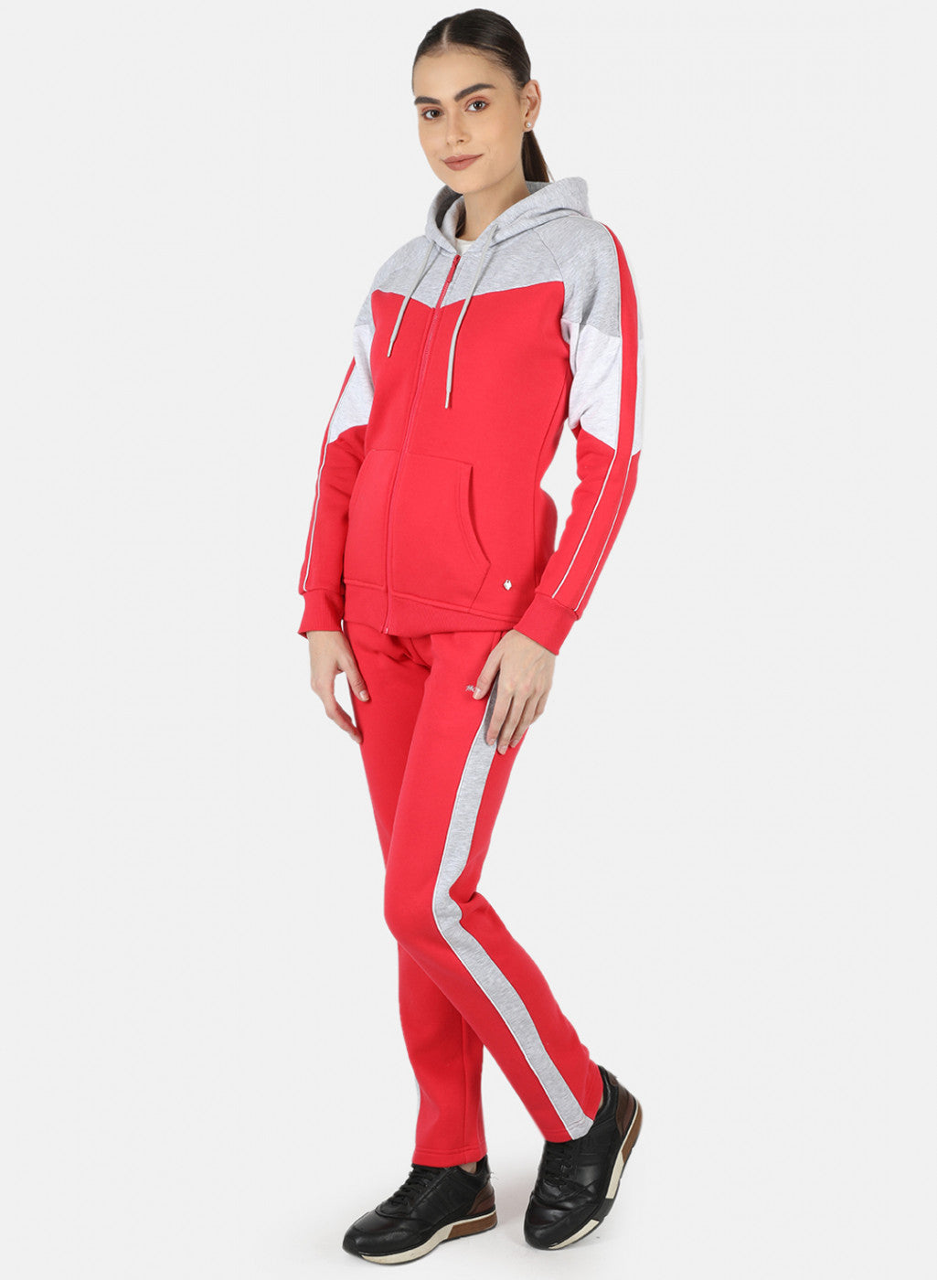 Women Pink Solid Tracksuit