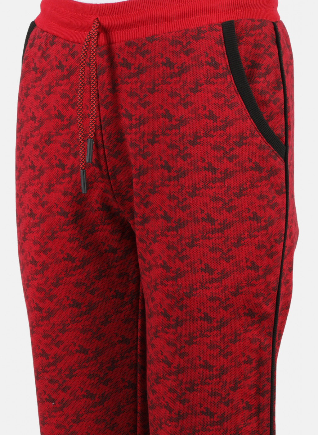 Women Red Printed Winter Lower