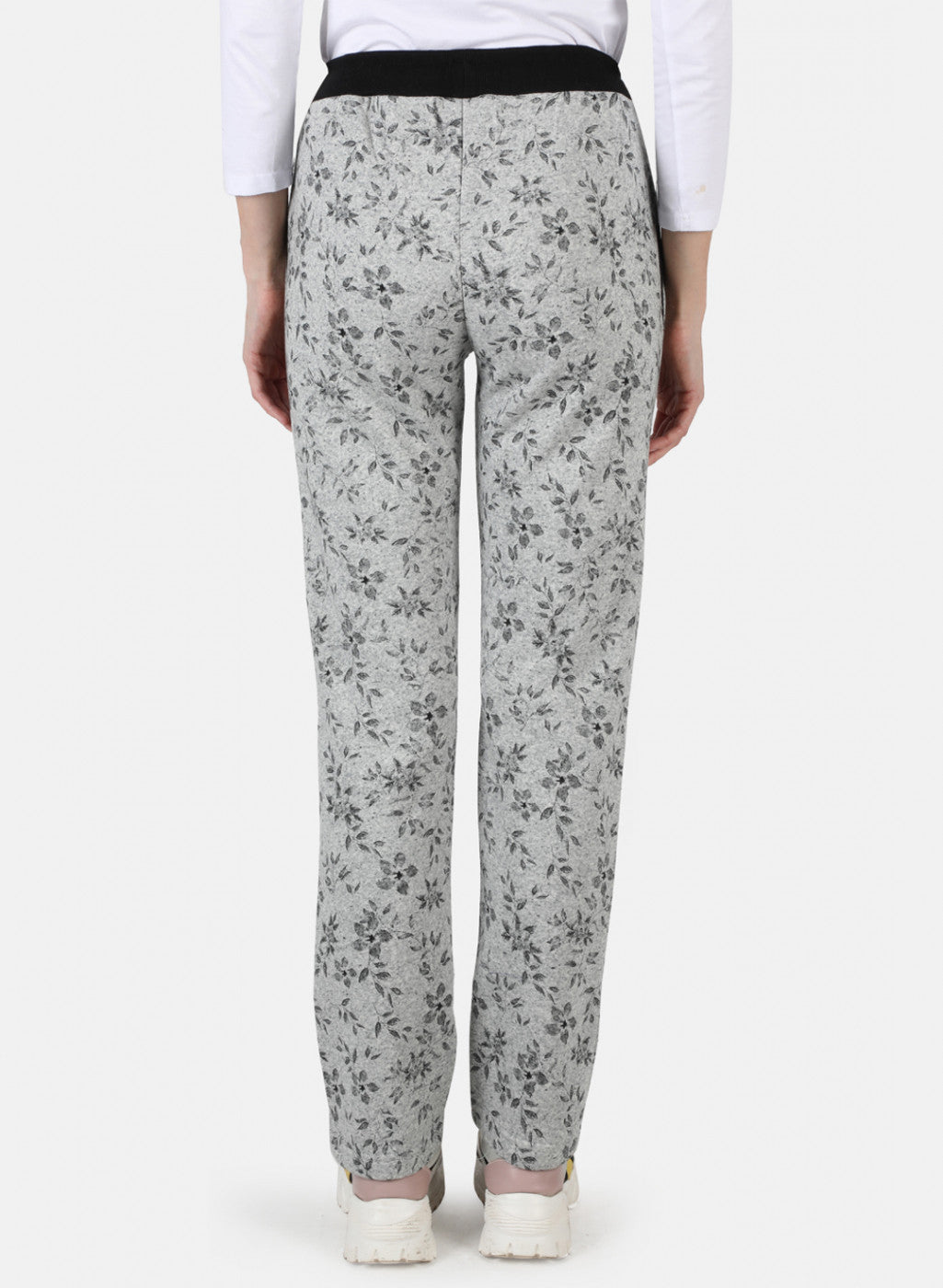 Women Grey Printed Winter Lower