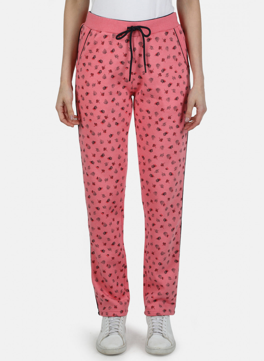 Women Pink Printed Winter Lower