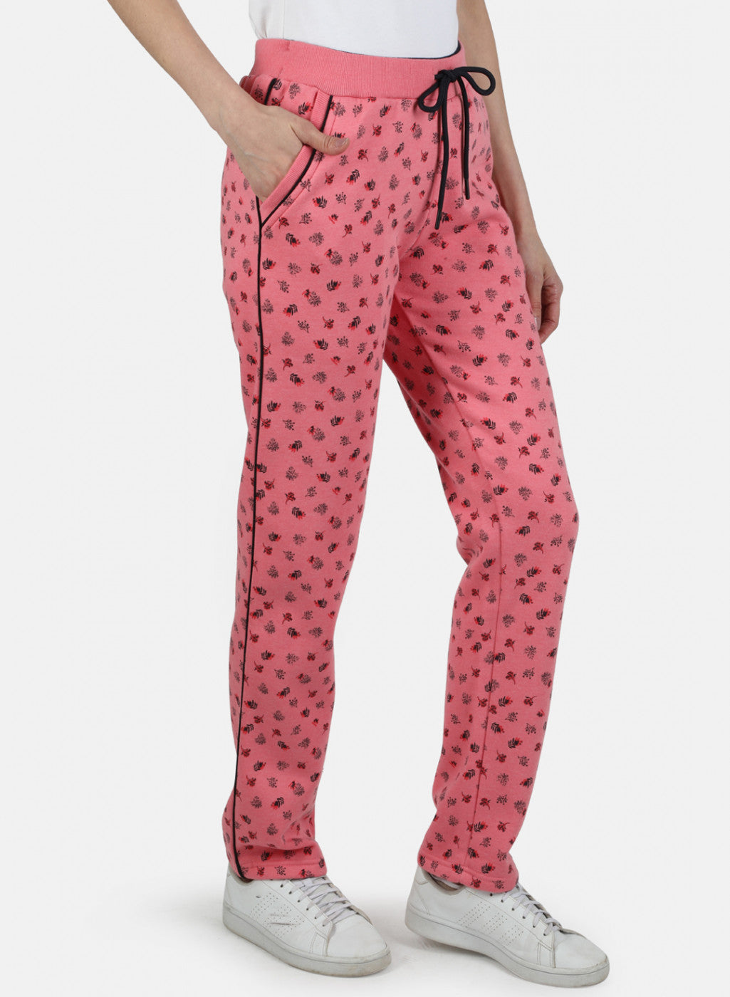 Women Pink Printed Winter Lower