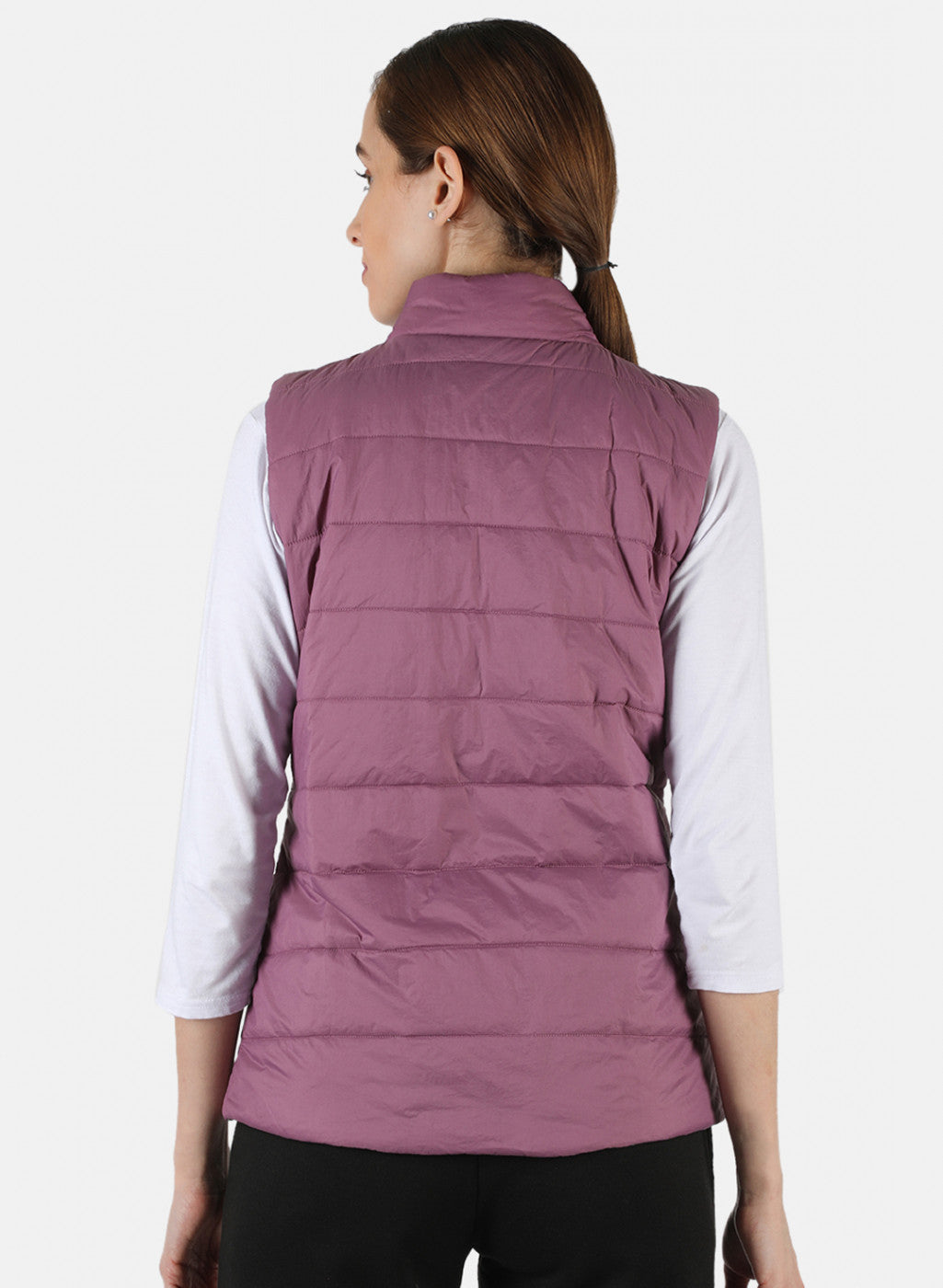 Women Purple Reversible Solid Jacket