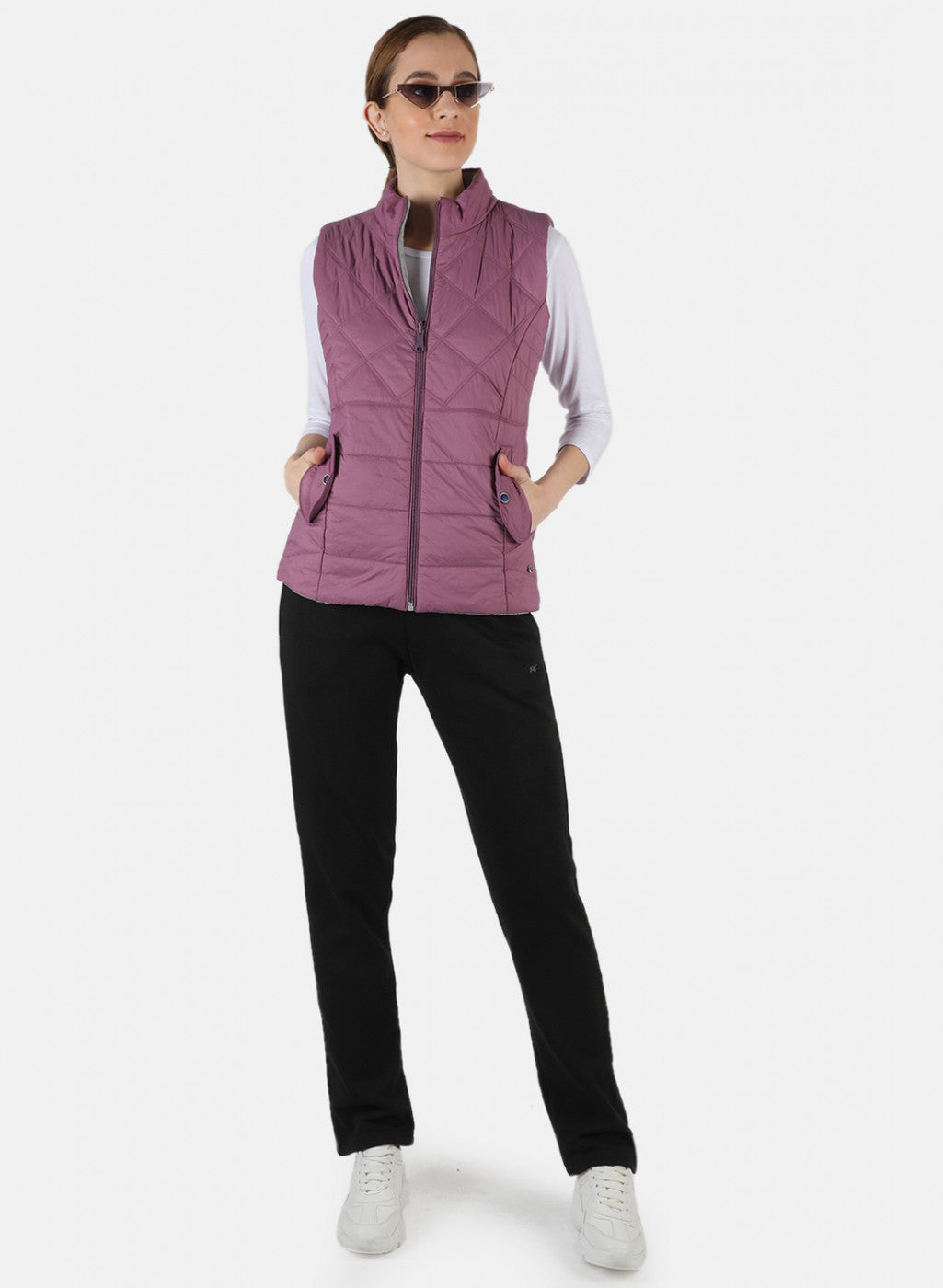 Women Purple Reversible Solid Jacket