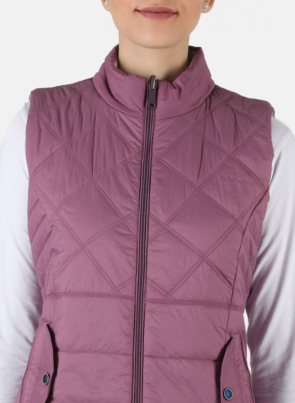 Women Purple Reversible Solid Jacket