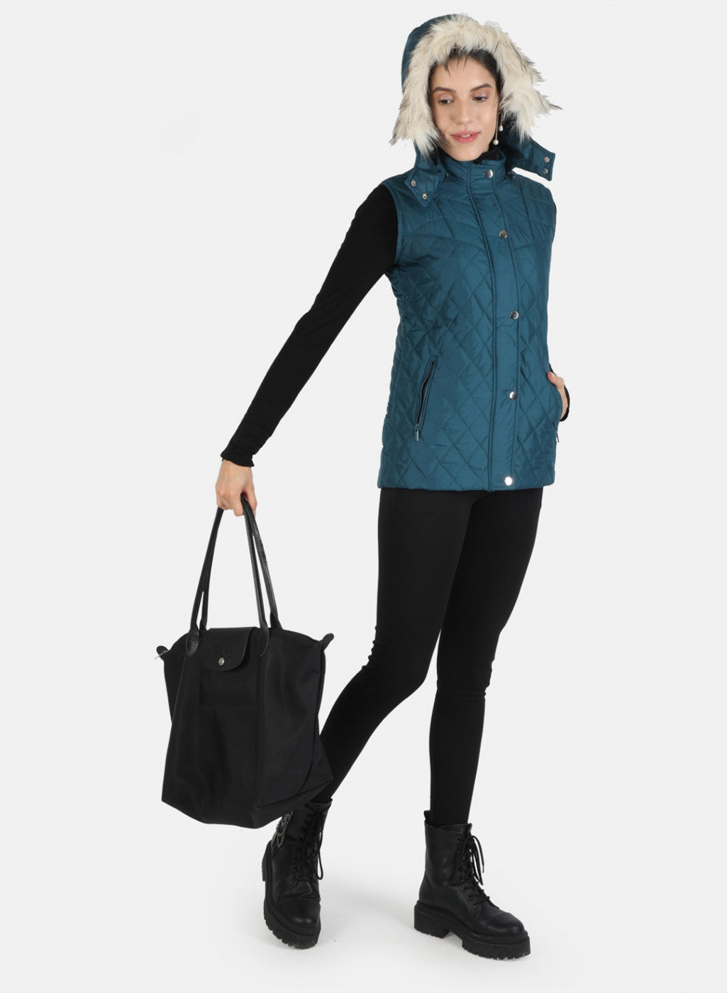 Women Blue Solid Jacket